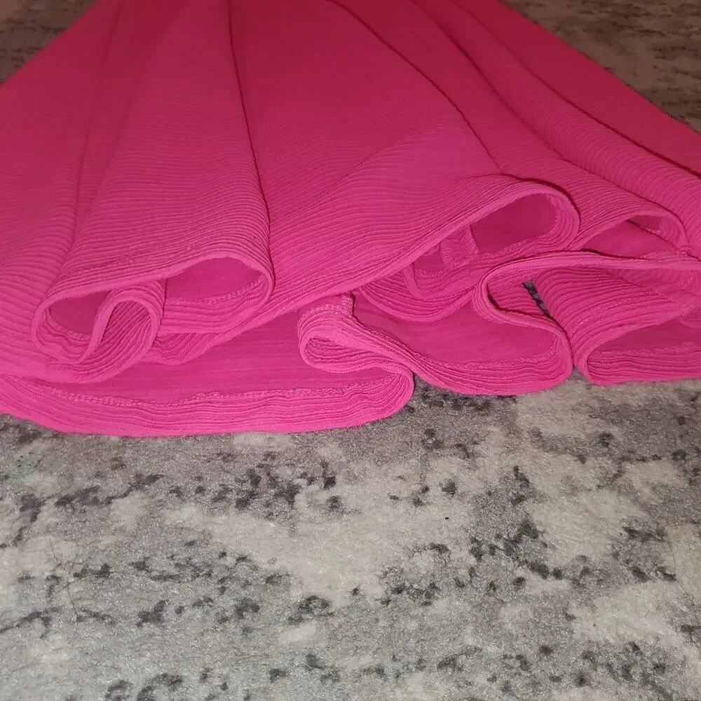 Leslie Fay Pink A line Dress || sz4 || EUC - Picture 5 of 14